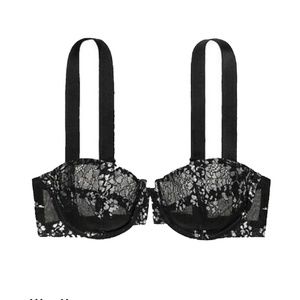 VS Very Sexy Foil bra Black Lace Choose Size NWT